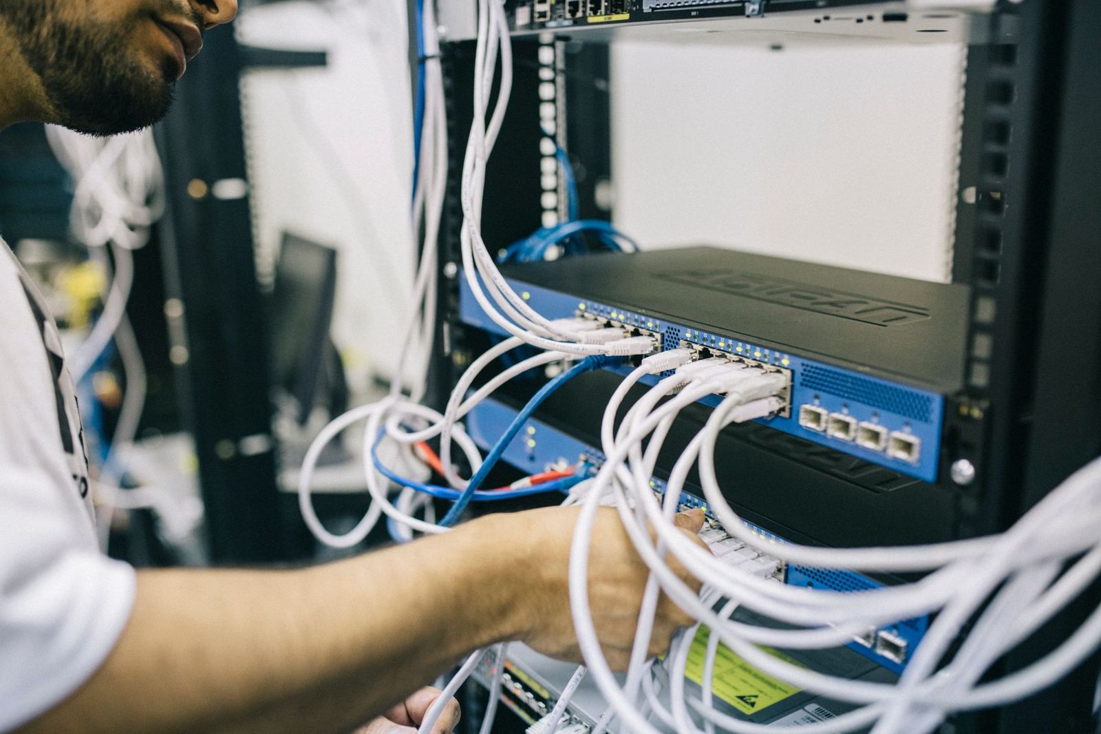 Network rack installation